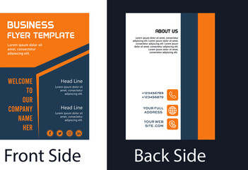 modern business flyer design template