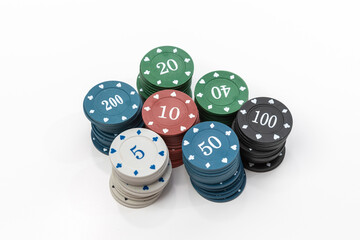 Gambling - Poke Chips with different values