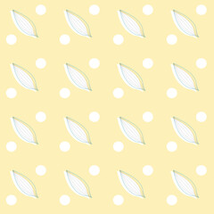 seamless background with leaves