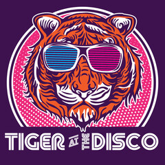 Tiger At The Disco Mascot Logo Design