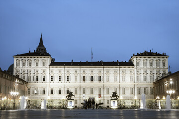 Fototapeta na wymiar Royal Palace of Turin or Palazzo Reale