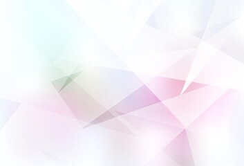 Fototapeta premium Light Pink, Yellow vector texture with triangular style.