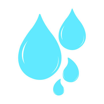 Water drop icon set vector illustration
