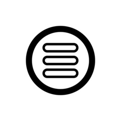 menu new icon simple vector