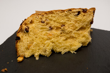 Easter cake on white background.