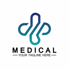 Medical Cross and Health Pharmacy Logo Vector Template