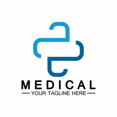 Medical Cross and Health Pharmacy Logo Vector Template