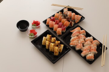 Sushi rolls delivery to go quarantine sushi at home