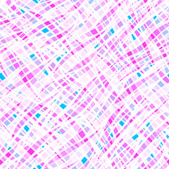 Light abstract geometric layered seamless pattern with chaotic intersecting smooth lines