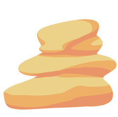 Rocks Under the sea ocean animal and coral boho organic hand drawn icon