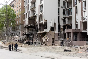 Deurstickers War in Ukraine. Kyiv © misu