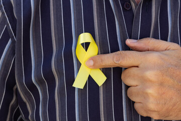 Yellow ribbon, yellow may. International movement of awareness for the reduction of mortality in...