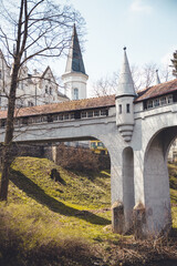 kryty most w Lądku Zdroju, woj. dolnośląskie, Polska - obrazy, fototapety, plakaty