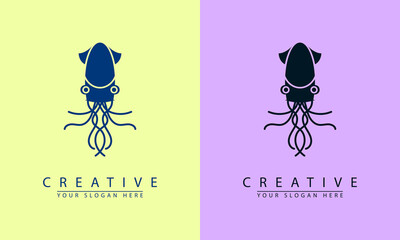 octopus logo silhouette