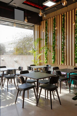 Interior of a modern urban restaurant