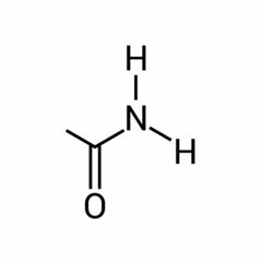 chemical structure of Acetamide (C2H5NO)