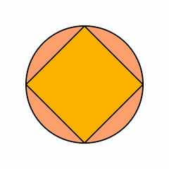 square inscribed in a circle