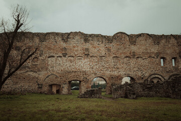 Shot of old ancient stone construction