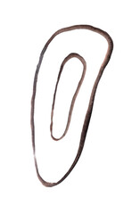 abstract striped of watercolor texture, curve element