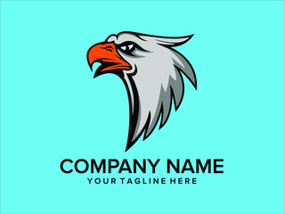 Obraz premium eagle head logo with color background