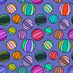 Kids seamless summer beach ball pattern for fabrics and packaging and gifts and cards and linens and wrapping paper