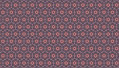 Trendy Seamless Pattern, Abstract Background. Tileable Geometric Grunge Repetitive Retro Wallpaper. Bizarre Art Illustration