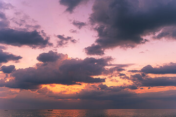 Fototapeta na wymiar Blue sky with cloud sunset at Phuket Thailand