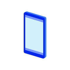 Vector format smartphone icon in blue color.