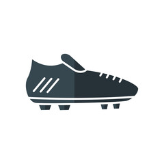 Soccer shoes icon vector. suitable for football symbol, sport. flat icon style. simple design editable. Design simple illustration