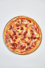 pizza isolated on white