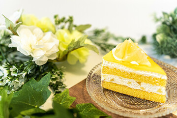 夏みかんのショートケーキ