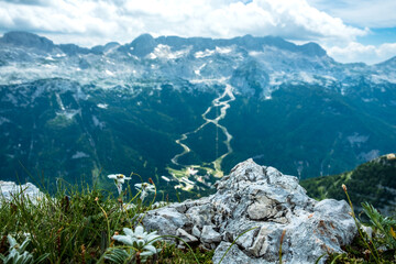 Fototapeta na wymiar The majestic Julian Alps