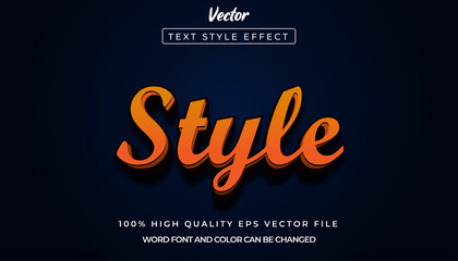 Editable Text Effect, Style Text 3D