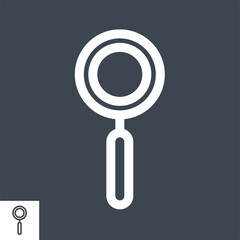 Search Thin Line Vector Icon