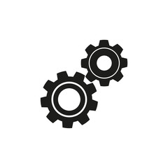 The mechanism icon. Simple flat vector illustration on a white background