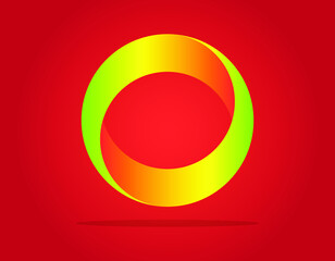 Circle logo icons in gradients background