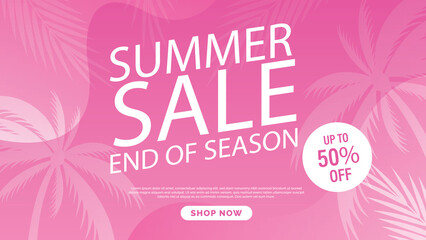Summer sale vector banner graphic vector