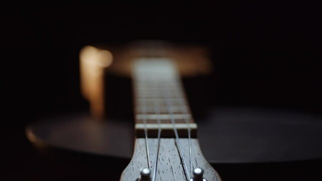 Ukulele on black background
Ukulele na czarnym tle