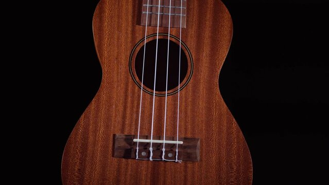 Ukulele on black background
Ukulele na czarnym tle
