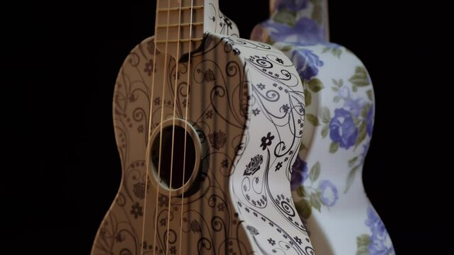 Ukulele on black background
Ukulele na czarnym tle