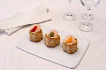 vol au vent gamberi