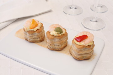 vol au vent gamberi