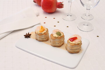 vol au vent gamberi