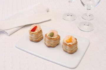 vol au vent gamberi