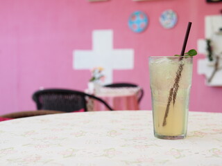 mojito cocktail at the bar counter