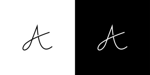  Simple and elegant A letter initials logo design