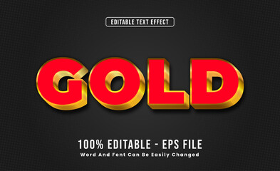 Editable Text Effects Gold Words and fonts can be changed