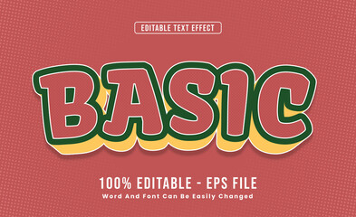 Editable Text Effects Basic Words and fonts can be changed
