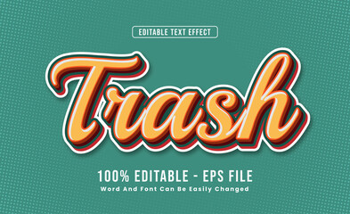 Editable Text Effects Trash Words and fonts can be changed