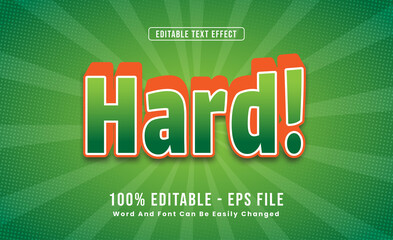 Editable Text Effects Hard Words and fonts can be changed